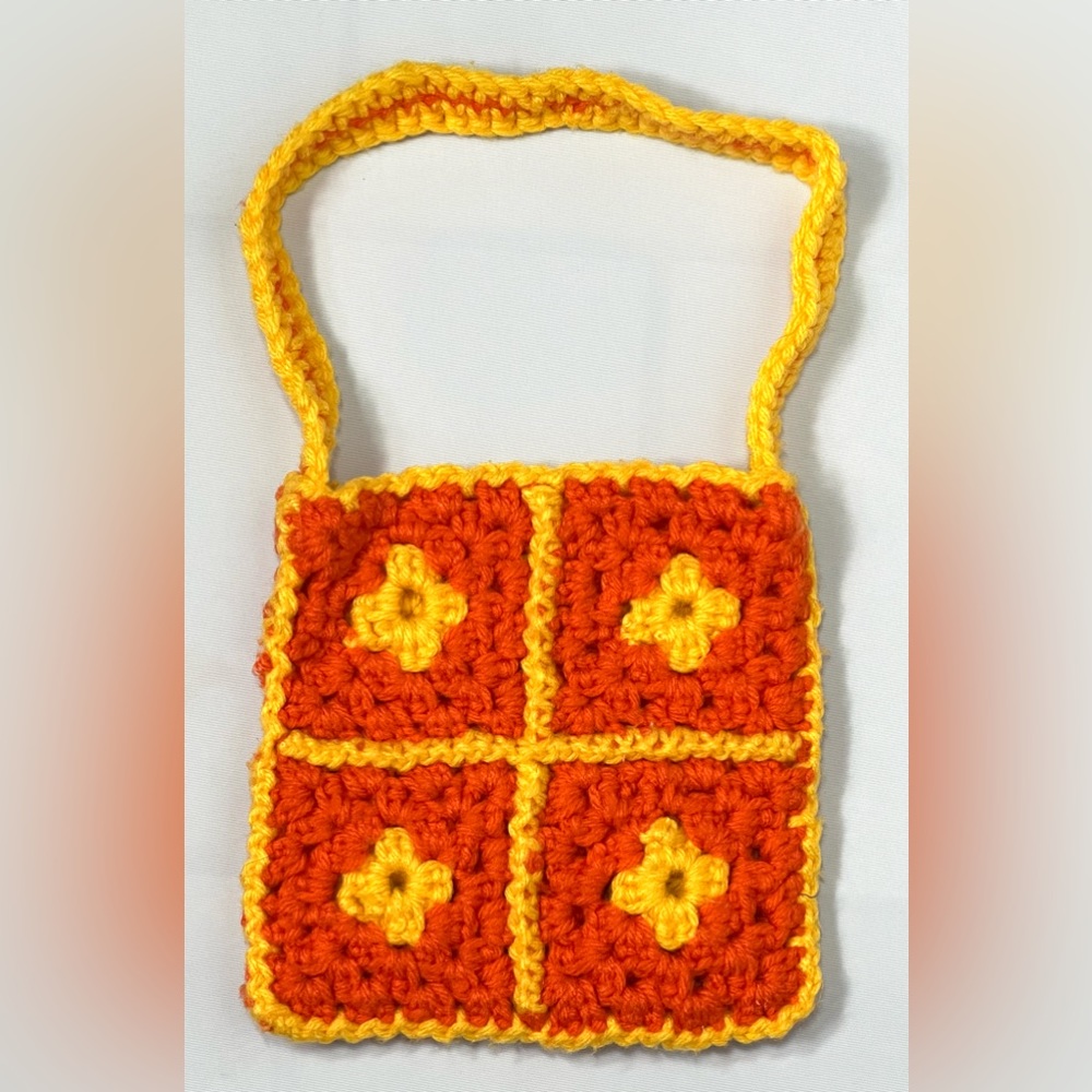 🌺Crochet Granny Square Mini Bag🌸🌺
